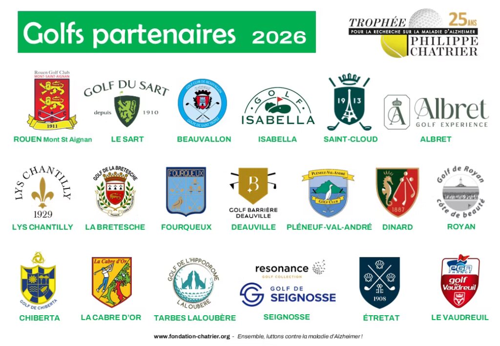 Logos golfs partenaires